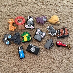 Safari themed jibbitz set